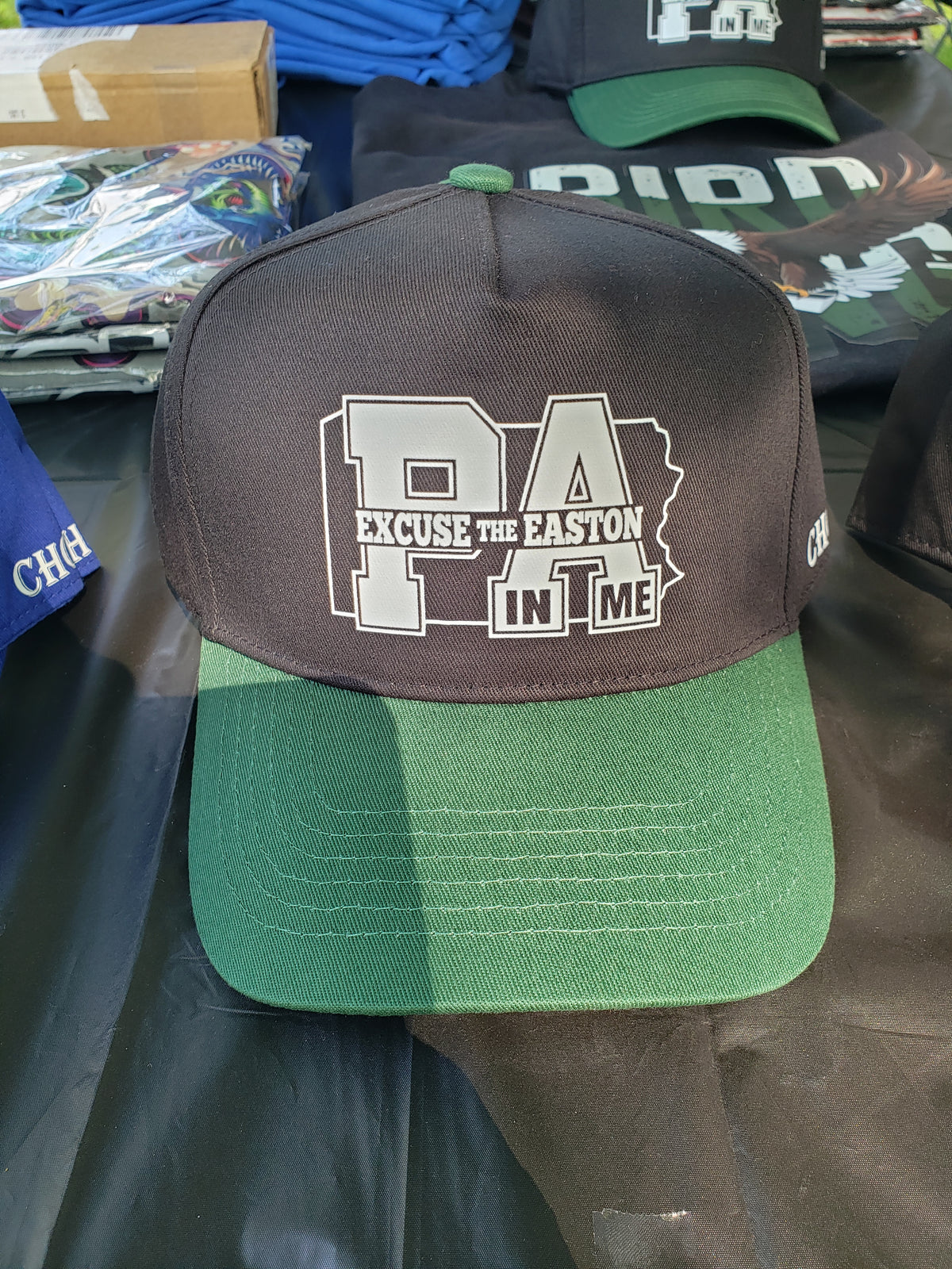 EXCUSE THE EASTON IN ME BLACK/GREEN SNAPBACK