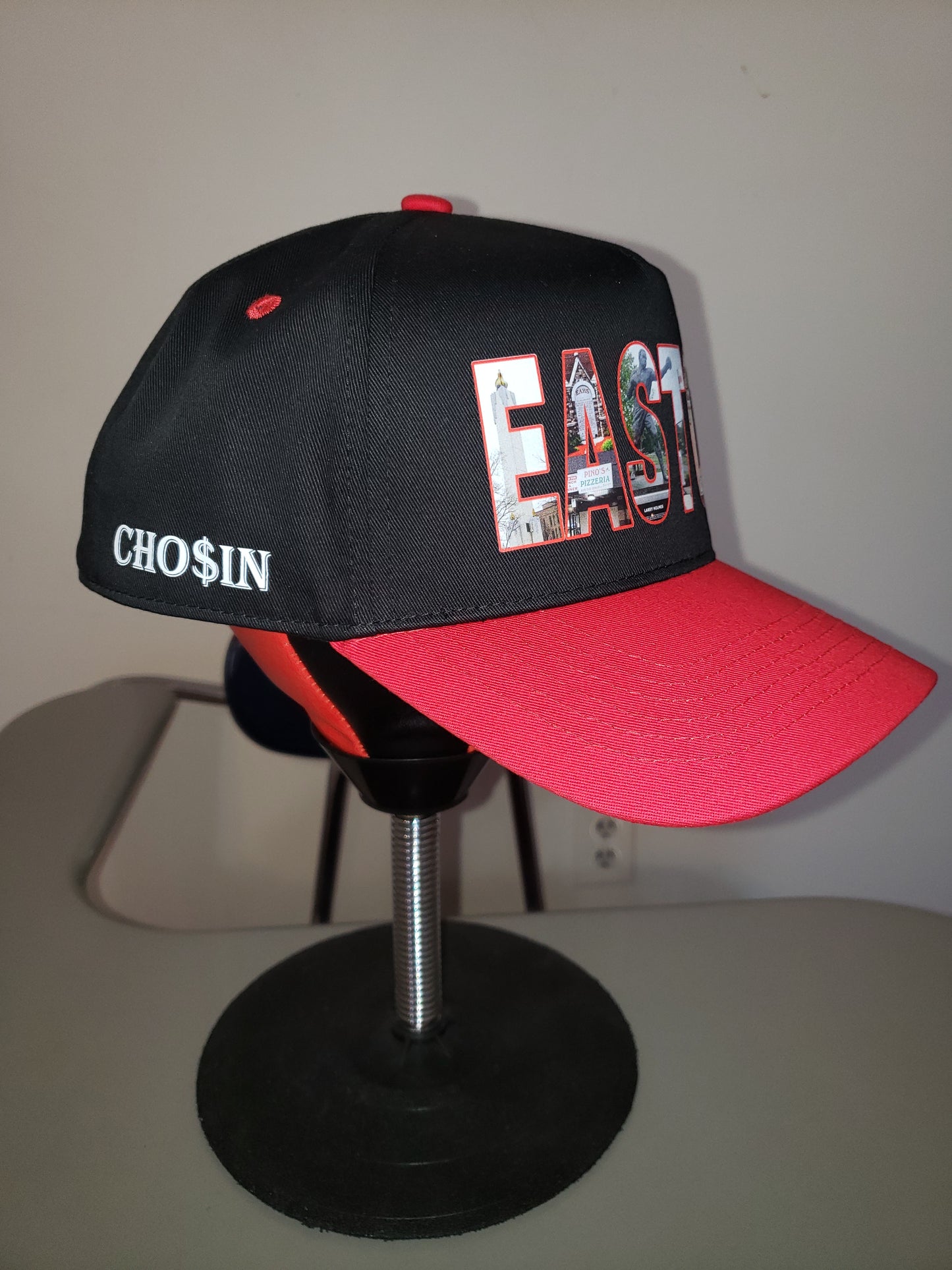 EASTON 610 Red/Black snapback hat!